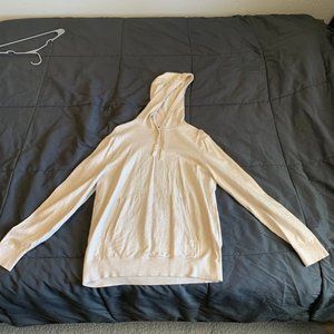 Banana Republic Men's Cream Hoodie Pullover